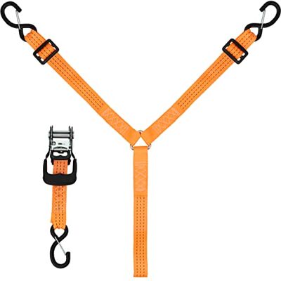 Skipwall Ersatzreifenband, 3-Punkt-Ratschen-Y-Gurt für UTV, ATV, LKW-Bett-Dachträger, Ersatzreifenhalterung, 3,8 cm breiter, Verstellbarer Reifenspanngurt über dem Rad mit 3 Sicherheitsclip-Haken Skipwall Ersatzreifenband, 3-Punkt-Ratschen-Y-Gurt für UTV, ATV, LKW-Bett-Dachträger, Ersatzreifenhalterung, 3,8 cm breiter, Verstellbarer Reifenspanngurt über dem Rad mit 3 Sicherheitsclip-Haken