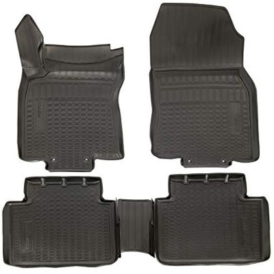 J&J AUTOMOTIVE Norm Liners 3D Gummimatten passend für Nissan X-Trail T32 2014-2021 4tlg, Allwetter TPE Fußmatten mit hohem Rand Passform rutschfest Geruchsneutral Schwarz J&J AUTOMOTIVE Norm Liners 3D Gummimatten passend für Nissan X-Trail T32 2014-2021 4tlg, Allwetter TPE Fußmatten mit hohem Rand Passform rutschfest Geruchsneutral Schwarz