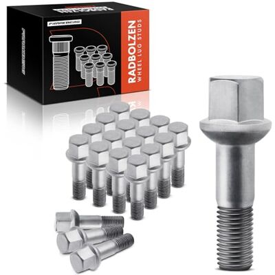 Frankberg 20x Radbolzen Radschraube Kompatibel mit 124 190 A-Klasse C-Klasse CLC E-Klasse SL SLK Vaneo 1982-2011 0009904807 Frankberg 20x Radbolzen Radschraube Kompatibel mit 124 190 A-Klasse C-Klasse CLC E-Klasse SL SLK Vaneo 1982-2011 0009904807