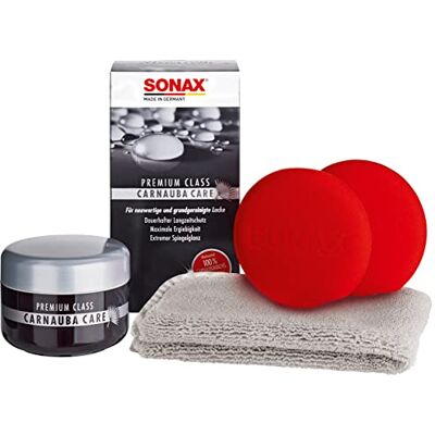 SONAX PremiumClass CarnaubaCare (200 ml) Hochwertiges Hartwachs für alle neuen und grundgereinigten Lacke inkl. 2 x Schwamm und 1 x Microfasertuch. SONAX PremiumClass CarnaubaCare (200 ml) Hochwertiges Hartwachs für alle neuen und grundgereinigten Lacke inkl. 2 x Schwamm und 1 x Microfasertuch.