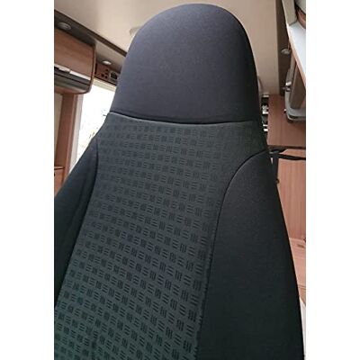 BREMER SITZBEZÜGE Maß Sitzbezüge Schonbezüge Pilotsitze Fahrer & Beifahrer Set kompatibel mit Wohnmobil FIAT Ducato 820 Schwarz BREMER SITZBEZÜGE Maß Sitzbezüge Schonbezüge Pilotsitze Fahrer & Beifahrer Set kompatibel mit Wohnmobil FIAT Ducato 820 Schwarz
