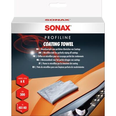 SONAX Coating Towel (6 Stück) weiches Mikrofasertuch zur sanften Entfernung von Politur- oder Versiegelungsrückständen SONAX Coating Towel (6 Stück) weiches Mikrofasertuch zur sanften Entfernung von Politur- oder Versiegelungsrückständen