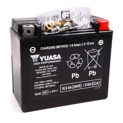 GSユアサ Yuasa YTX20HL 12V 310 CCA Hochleistungs-AGM-VRLA-Motorradbatterie Hochleistung, Wartungsfrei, Langlebig, Zuverlässig, Effizient GSユアサ Yuasa YTX20HL 12V 310 CCA Hochleistungs-AGM-VRLA-Motorradbatterie Hochleistung, Wartungsfrei, Langlebig, Zuverlässig, Effizient