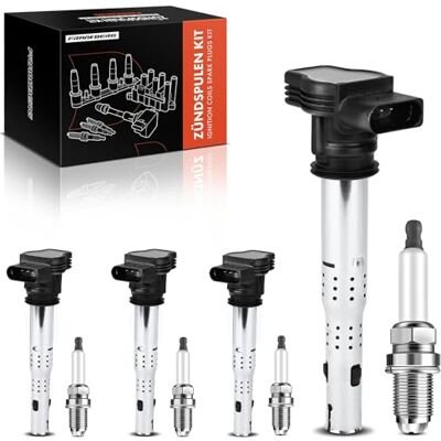 Frankberg 4x Zündspule + Zündkerzen Kompatibel mit A3 2003-2013 A4 2004-2016 Golf 2004-2013 P.a.s.s.a.t 2005-2014 Octavia II 2004-2013 T.o.u.r.a.n 2003-2007 1.8L 2.0L Frankberg 4x Zündspule + Zündkerzen Kompatibel mit A3 2003-2013 A4 2004-2016 Golf 2004-2013 P.a.s.s.a.t 2005-2014 Octavia II 2004-2013 T.o.u.r.a.n 2003-2007 1.8L 2.0L
