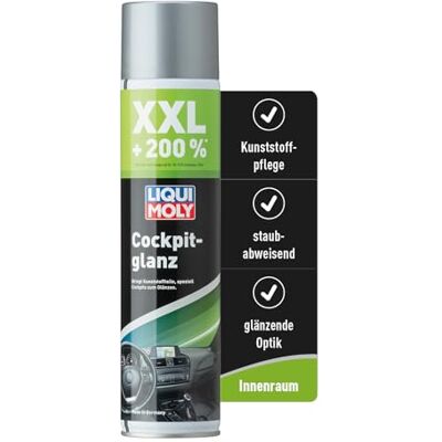 Liqui Moly Cockpitspray Cockpitglanz XXL, Art.-Nr. 1610 I 600 ml Auto Innenraum-Pflege für strahlenden Hochglanz I Regenerierendes, antistatisches Glanz-Spray I Dashboard-Pflege für Kunststoffteile Liqui Moly Cockpitspray Cockpitglanz XXL, Art.-Nr. 1610 I 600 ml Auto Innenraum-Pflege für strahlenden Hochglanz I Regenerierendes, antistatisches Glanz-Spray I Dashboard-Pflege für Kunststoffteile