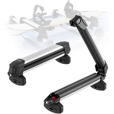 VEVOR Skiboard Snowboard Dachträger für bis zu 4 Paar Ski / 2 Snowboards, 2 x abschließbarer Skidachträger mit Gummipolsterung, Skihalter Träger für die meisten Querträger (465 mm Ladebreite) VEVOR Skiboard Snowboard Dachträger für bis zu 4 Paar Ski / 2 Snowboards, 2 x abschließbarer Skidachträger mit Gummipolsterung, Skihalter Träger für die meisten Querträger (465 mm Ladebreite)
