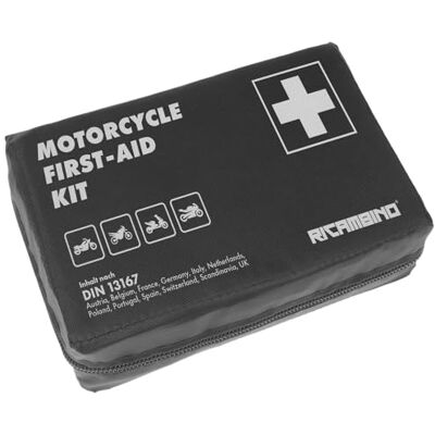 Ricambino Motorrad Erste-Hilfe-Set Klein und kompakt. Verbandtasche/Verbandkasten nach DIN 13167 für alle europäischen Länder geeignet. Ricambino Motorrad Erste-Hilfe-Set Klein und kompakt. Verbandtasche/Verbandkasten nach DIN 13167 für alle europäischen Länder geeignet.