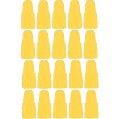 cyclingcolors 20x Ventilkappen Ventildeckel Fahrrad Presta Dunlop Ventil Abdeckung Radventilkappen Reifenventilkappen Kappen Kunststoff, Gelb cyclingcolors 20x Ventilkappen Ventildeckel Fahrrad Presta Dunlop Ventil Abdeckung Radventilkappen Reifenventilkappen Kappen Kunststoff, Gelb