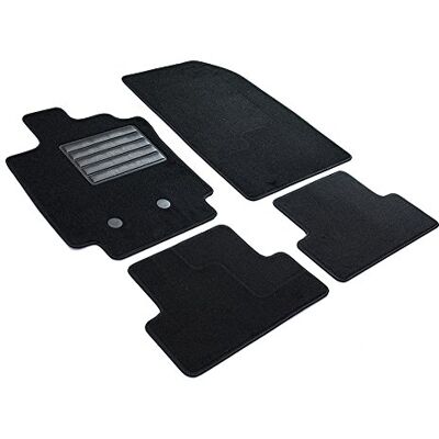 MTM MDM SP-2920 Fußmatten Velours Autoteppich passend für Renault Clio 3 09.2005>09.2012 / Clio 3 Grandtour 01.2008>02.2013, black MTM MDM SP-2920 Fußmatten Velours Autoteppich passend für Renault Clio 3 09.2005>09.2012 / Clio 3 Grandtour 01.2008>02.2013, black