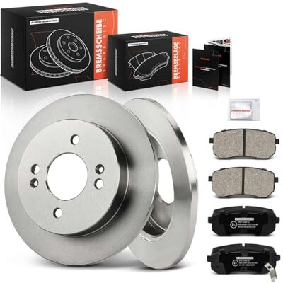 Frankberg Bremsensatz inkl. 2x Bremsscheiben + 4x Bremsbeläge Hinten Kompatibel mit i10 PA Picanto TA Picanto SA Replace# 5830207A10,5830207A00 Frankberg Bremsensatz inkl. 2x Bremsscheiben + 4x Bremsbeläge Hinten Kompatibel mit i10 PA Picanto TA Picanto SA Replace# 5830207A10,5830207A00