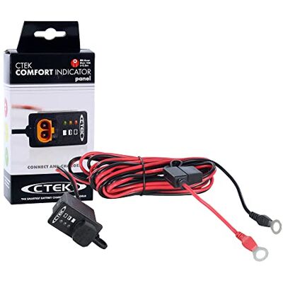 CTEK Indicator Panel 3,3 M, LED-Anzeige zur Anzeige des Batterieladezustands, zeigt an, wann es Zeit zum Aufladen ist, für alle 12 V Blei-Säure-Batterien für Autos, Motorräder & andere CTEK Indicator Panel 3,3 M, LED-Anzeige zur Anzeige des Batterieladezustands, zeigt an, wann es Zeit zum Aufladen ist, für alle 12 V Blei-Säure-Batterien für Autos, Motorräder & andere