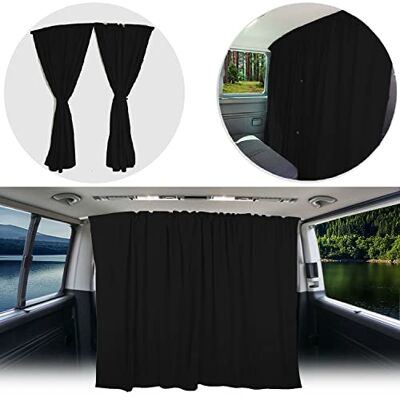 BREMER SITZBEZÜGE Abtrennung Fahrerhaus Sonnenschutz Führerhaus Gardinen Vorhang kompatibel mit VW T5 T6 T6.1 Multivan Transporter Caravelle Schwarz Camping Wohnmobil Zubehör BREMER SITZBEZÜGE Abtrennung Fahrerhaus Sonnenschutz Führerhaus Gardinen Vorhang kompatibel mit VW T5 T6 T6.1 Multivan Transporter Caravelle Schwarz Camping Wohnmobil Zubehör