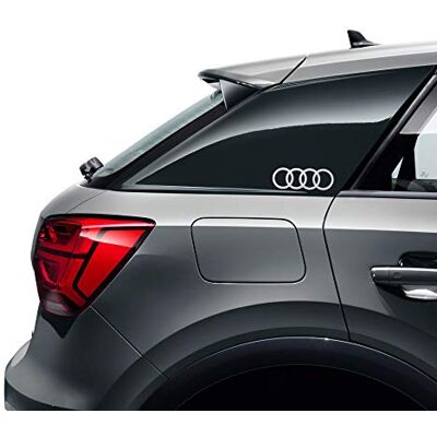 Audi 8W0064317D Dekorfolie Ringe Logo Emblem Sticker Aufkleber silber Audi 8W0064317D Dekorfolie Ringe Logo Emblem Sticker Aufkleber silber