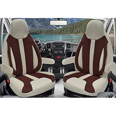 BREMER SITZBEZÜGE Maß Sitzbezüge Schonbezüge Pilotsitze Fahrer & Beifahrer Set kompatibel mit Wohnmobil FIAT Ducato, Pössl, Knaus, Adria, Carthago, Pilote Laika WPL413 Braun/Beige BREMER SITZBEZÜGE Maß Sitzbezüge Schonbezüge Pilotsitze Fahrer & Beifahrer Set kompatibel mit Wohnmobil FIAT Ducato, Pössl, Knaus, Adria, Carthago, Pilote Laika WPL413 Braun/Beige