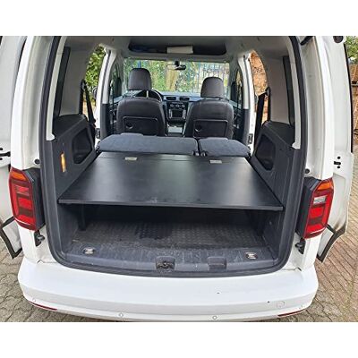 BREMER SITZBEZÜGE Multiflexboard klappbar kompatibel mit VW Caddy Kurz und Maxi ab 2003 Bettverlängerung Camping Zubehör Wohnmobilbett Camper Schlafauflage/Höhe ca. 31cm inkl. Konsolen in Schwarz BREMER SITZBEZÜGE Multiflexboard klappbar kompatibel mit VW Caddy Kurz und Maxi ab 2003 Bettverlängerung Camping Zubehör Wohnmobilbett Camper Schlafauflage/Höhe ca. 31cm inkl. Konsolen in Schwarz