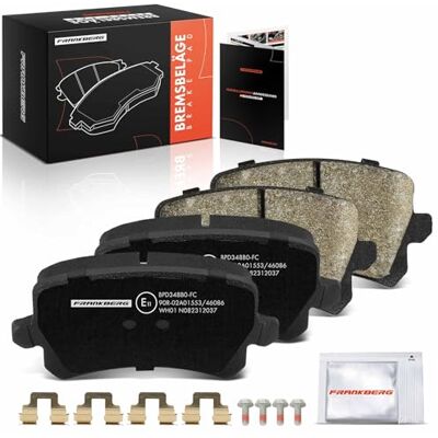 Frankberg Bremsbelagsatz inkl. 4x Bremsbeläge Hinten Kompatibel mit Golf VI 5K1 Golf V 1K1 Golf Plus 521 5M1 Golf VI Variant AJ5 Replace# JZW698451G, 3C0698451F Frankberg Bremsbelagsatz inkl. 4x Bremsbeläge Hinten Kompatibel mit Golf VI 5K1 Golf V 1K1 Golf Plus 521 5M1 Golf VI Variant AJ5 Replace# JZW698451G, 3C0698451F