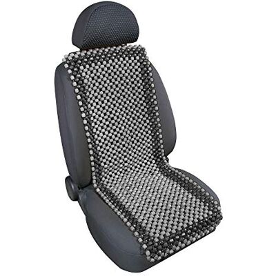 Lampa Samurai Rückenlehne Sitzbezug aus Holzkugeln anthrazit grau Easy-Fit Montagesystem, Massagekomfort, Luftaustausch, OEM 54497 Lampa Samurai Rückenlehne Sitzbezug aus Holzkugeln anthrazit grau Easy-Fit Montagesystem, Massagekomfort, Luftaustausch, OEM 54497