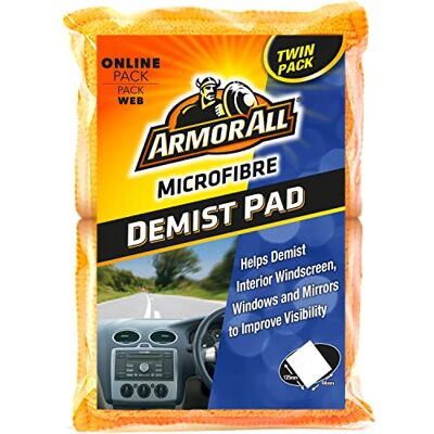 Armor All Mikrofaser Anti-Beschlag Pads 2er-Set Orange, Demist Pad gegen Beschlagene Scheiben, Klare Sicht bei jedem Wetter Armor All Mikrofaser Anti-Beschlag Pads 2er-Set Orange, Demist Pad gegen Beschlagene Scheiben, Klare Sicht bei jedem Wetter