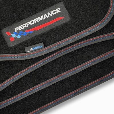 PETEX Auto Fussmatten Passform für BMW 1er (F20) ab 09/2011-08/2019 5-Türer / 1er (F21) ab 09/2012-08/2019 3-Türer / 2er (F22) Coupe ab 03/2014, Autoteppich Set in Velours Dynamic, 4-teilig, schwarz PETEX Auto Fussmatten Passform für BMW 1er (F20) ab 09/2011-08/2019 5-Türer / 1er (F21) ab 09/2012-08/2019 3-Türer / 2er (F22) Coupe ab 03/2014, Autoteppich Set in Velours Dynamic, 4-teilig, schwarz