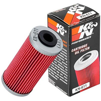 K&N Powersports Ölfilter Kartusche 41x88mm kompatibel mit Sherco, Husqvarna, BMW (KN-611) Rot K&N Powersports Ölfilter Kartusche 41x88mm kompatibel mit Sherco, Husqvarna, BMW (KN-611) Rot