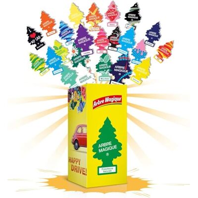 Abre Magic Arbre Magique 105565, Auto-Lufterfrischer, Box mit 24 Stück, sortiert Abre Magic Arbre Magique 105565, Auto-Lufterfrischer, Box mit 24 Stück, sortiert