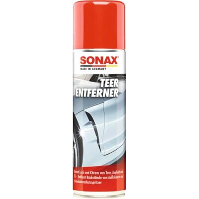 SONAX TeerEntferner (300 ml) löst schonend und gründlich Teer-, Ölflecken und andere Verschmutzungen von Lack und Chrom SONAX TeerEntferner (300 ml) löst schonend und gründlich Teer-, Ölflecken und andere Verschmutzungen von Lack und Chrom