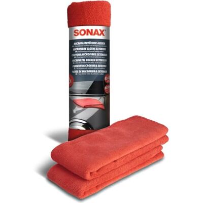 SONAX MicrofaserTücher Außen (2 Stück) der Lackpflegeprofi, hochwertig und flauschig, zum Entfernen von Polierrückständen Art-Nr. 04162410 SONAX MicrofaserTücher Außen (2 Stück) der Lackpflegeprofi, hochwertig und flauschig, zum Entfernen von Polierrückständen Art-Nr. 04162410