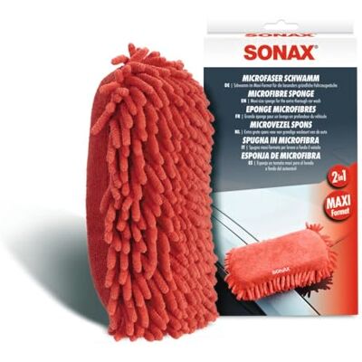 SONAX Microfaser Schwamm (1 Stück) für die besonders gründliche Autowäsche mit zwei unterschiedlichen Microfaser-Seiten SONAX Microfaser Schwamm (1 Stück) für die besonders gründliche Autowäsche mit zwei unterschiedlichen Microfaser-Seiten