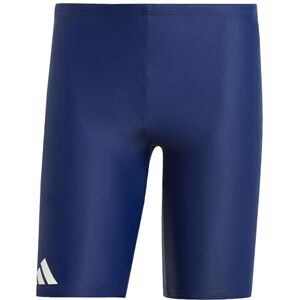Adidas Men's Solid Swim Jammers, Dark Blue/White, 42 Adidas Men's Solid Swim Jammers, Dark Blue/White, 42