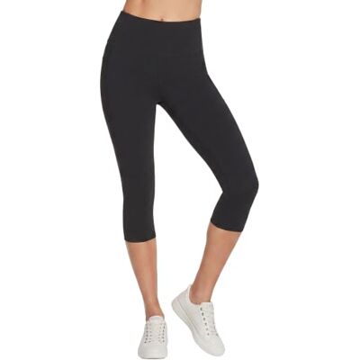 Skechers Go Walk Damen-Caprihose mit hoher Taille Skechers Go Walk Damen-Caprihose mit hoher Taille