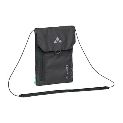VAUDE NeckWallet Brustbeutel Reise mit Kartenfächern, flach, Black Umhängebeutel für Reisepass und Bargeld, Deckelfach, Reißverschlusstasche, Mesh-Rückseite, 18 x 13,5 cm, 45 g VAUDE NeckWallet Brustbeutel Reise mit Kartenfächern, flach, Black Umhängebeutel für Reisepass und Bargeld, Deckelfach, Reißverschlusstasche, Mesh-Rückseite, 18 x 13,5 cm, 45 g