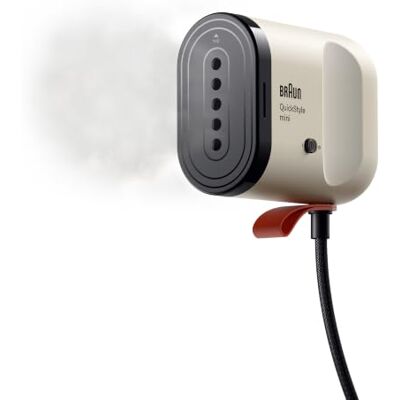 Braun QuickStyle mini Dampfglätter, bis zu 20 g/min Dampfleistung, Beige Dampfglätter mit iCare Technologie, ultrakompakt & leicht, 15 Sekunden Aufheizzeit, 80 ml Wassertank, 1.200 Watt, GS 1011 BG Braun QuickStyle mini Dampfglätter, bis zu 20 g/min Dampfleistung, Beige Dampfglätter mit iCare Technologie, ultrakompakt & leicht, 15 Sekunden Aufheizzeit, 80 ml Wassertank, 1.200 Watt, GS 1011 BG