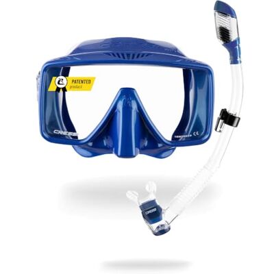 CRESSI SF1 Tauchmaske quadratisch, rahmenlose Tauchermaske für Erwachsene Rahmenlose Tauchmaske, Taucherbrille Erwachsene, für Sehstärke-Gläser geeignet, Taucherbrille breites Gesicht, Freitauchen CRESSI SF1 Tauchmaske quadratisch, rahmenlose Tauchermaske für Erwachsene Rahmenlose Tauchmaske, Taucherbrille Erwachsene, für Sehstärke-Gläser geeignet, Taucherbrille breites Gesicht, Freitauchen