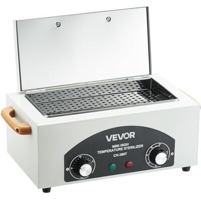 VEVOR Hochtemperatur-Autoklav 2 L 300 W, Hochtemperatur-Reinigungsmaschinenbox mit einstellbarer Temperatur & Zeit, Trockenwärmeschrank-Nagelwerkzeugreiniger Sterilisatorbox für Labore Zuhause VEVOR Hochtemperatur-Autoklav 2 L 300 W, Hochtemperatur-Reinigungsmaschinenbox mit einstellbarer Temperatur & Zeit, Trockenwärmeschrank-Nagelwerkzeugreiniger Sterilisatorbox für Labore Zuhause
