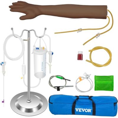 VEVOR Scientific Injektionsarm Intravenöse Injektion, Trainingsarm Komplette intravenöse Injektion, Injektionsarm Braun Training Modell Blutentnahmearm Venenpunktion Medizin- und Pflegestudenten VEVOR Scientific Injektionsarm Intravenöse Injektion, Trainingsarm Komplette intravenöse Injektion, Injektionsarm Braun Training Modell Blutentnahmearm Venenpunktion Medizin- und Pflegestudenten