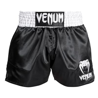 Venum Classic Muay Thai Shorts - Weiss - Muay Thai Shorts Venum Classic Muay Thai Shorts - Weiss - Muay Thai Shorts