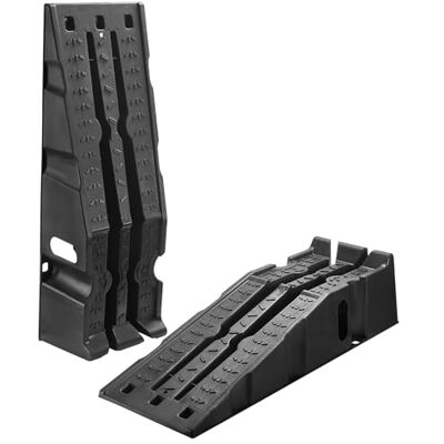 VEVOR Autorampen Auffahrrampen 2 STK. 17 cm Hubhöhe, tragbare Auto-Servicerampen für Wartung in der Garage & Ölwechsel & Reparatur von LKW, 1814 kg (pro Rampe) belastbar Auffahrhilfe Schwarz VEVOR Autorampen Auffahrrampen 2 STK. 17 cm Hubhöhe, tragbare Auto-Servicerampen für Wartung in der Garage & Ölwechsel & Reparatur von LKW, 1814 kg (pro Rampe) belastbar Auffahrhilfe Schwarz