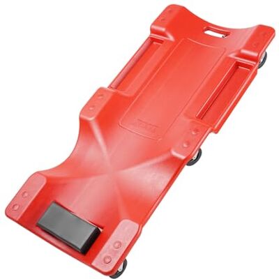VEVOR Werkstatt Rollbrett Montagerollbrett Werkstatthocker Montageliege 1 m lang, rollender Mechanikerrollstuhl mit 6 Universalrädern gepolstertem Sitz, für die Garage Werkstatt oder zu Hause Rot VEVOR Werkstatt Rollbrett Montagerollbrett Werkstatthocker Montageliege 1 m lang, rollender Mechanikerrollstuhl mit 6 Universalrädern gepolstertem Sitz, für die Garage Werkstatt oder zu Hause Rot