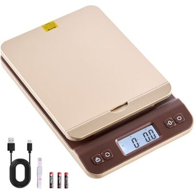 VEVOR Digitale Paketwaage, 2g Genauigkeit, 40kg Postwaage mit Hold-/Tara-/Auto-Off-Funktion, Flip-Halter-Design & einfacher Kalibrierung, Briefwaage Plattformwaage, Batterie im Lieferumfang enthalten VEVOR Digitale Paketwaage, 2g Genauigkeit, 40kg Postwaage mit Hold-/Tara-/Auto-Off-Funktion, Flip-Halter-Design & einfacher Kalibrierung, Briefwaage Plattformwaage, Batterie im Lieferumfang enthalten