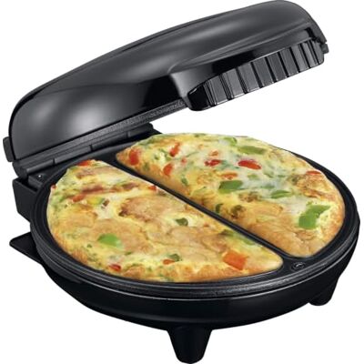 Melissa 16250086 Omlett Maker Kontaktgrill-750 Watt Omeletts schnell einfach und ohne Anhaften zubereiten 750 Edelstahl schwarz Melissa 16250086 Omlett Maker Kontaktgrill-750 Watt Omeletts schnell einfach und ohne Anhaften zubereiten 750 Edelstahl schwarz