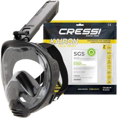 CRESSI seit 1946 Kairon Schnorchelmaske Erwachsene Schwarz/Schwarz L/XL CRESSI seit 1946 Kairon Schnorchelmaske Erwachsene Schwarz/Schwarz L/XL