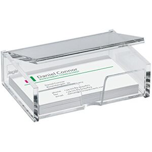 Sigel VA112 Visitenkarten-Box für 80 Karten, glasklar Acryl Sigel VA112 Visitenkarten-Box für 80 Karten, glasklar Acryl
