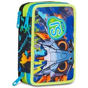 SJ GANG STYLE JAM GANG Federmäppchen mit 3 Fächern, 45-teiliges befülltes Schüleretui, Federtasche für Schreibwaren, mit Stiften, Kugelschreiber; aufklappbar, Mädchen, Jungen, Grundschule, grün SJ GANG STYLE JAM GANG Federmäppchen mit 3 Fächern, 45-teiliges befülltes Schüleretui, Federtasche für Schreibwaren, mit Stiften, Kugelschreiber; aufklappbar, Mädchen, Jungen, Grundschule, grün