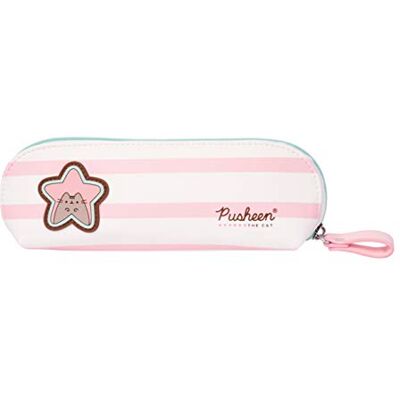 Grupo Erik Unisex Kinder Trousse Pusheen Rose Collection Reisezubehör- Brustbeutel, Streifen, 9 x 22,5 x 5 cm Grupo Erik Unisex Kinder Trousse Pusheen Rose Collection Reisezubehör- Brustbeutel, Streifen, 9 x 22,5 x 5 cm