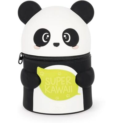 LEGAMI Super Kawaii Panda Federmäppchen für bis zu 100 radierbare Stifte, weiches Silikon, 13 x 19 x 13 cm LEGAMI Super Kawaii Panda Federmäppchen für bis zu 100 radierbare Stifte, weiches Silikon, 13 x 19 x 13 cm