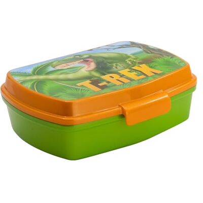 Stor Kinder Brotdose Dinosaur, Rechteckige Lunchbox 1333ml, Robustes Plastik, Ideal für Schule und Pausenbrot Stor Kinder Brotdose Dinosaur, Rechteckige Lunchbox 1333ml, Robustes Plastik, Ideal für Schule und Pausenbrot