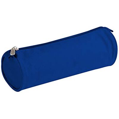 Clairefontaine 8111C Schlampermäppchen Textil Basic, rund, Ø7 x 22cm, 1 Stück, Blau Clairefontaine 8111C Schlampermäppchen Textil Basic, rund, Ø7 x 22cm, 1 Stück, Blau