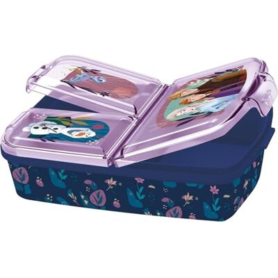 p:os Frozen Die Eiskönigin Brotdose Kinder Lunchbox mit 3 Fächern und Clip-Verschlüssen, Bento Snackbox aus Kunststoff PP bpa-frei Vesperdose für Kindergarten, Schule & unterwegs p:os Frozen Die Eiskönigin Brotdose Kinder Lunchbox mit 3 Fächern und Clip-Verschlüssen, Bento Snackbox aus Kunststoff PP bpa-frei Vesperdose für Kindergarten, Schule & unterwegs