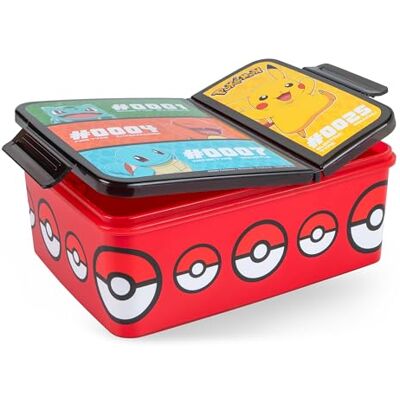 p:os Pokémon Brotdose Kinder mit 2 Fächern – Bento Box Zwei Fächer, Clipverschluss mit Dichtung, in Gelb – Snackbox und Vesperdose für Kita und Schule, ab 3 Jahren p:os Pokémon Brotdose Kinder mit 2 Fächern – Bento Box Zwei Fächer, Clipverschluss mit Dichtung, in Gelb – Snackbox und Vesperdose für Kita und Schule, ab 3 Jahren