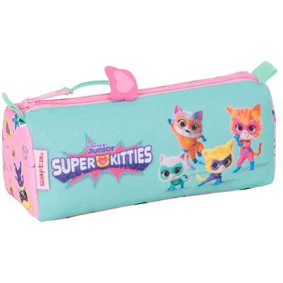 safta Superkitties Federmäppchen mit Reißverschluss und Fach, Federmäppchen für Kinder, ideal für Kinder im Schulalter, bequem und vielseitig, Qualität und Widerstandsfähigkeit, 21 x 7 x 8 cm, safta Superkitties Federmäppchen mit Reißverschluss und Fach, Federmäppchen für Kinder, ideal für Kinder im Schulalter, bequem und vielseitig, Qualität und Widerstandsfähigkeit, 21 x 7 x 8 cm,